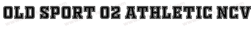 OLD SPORT 02 ATHLETIC NCV字体转换